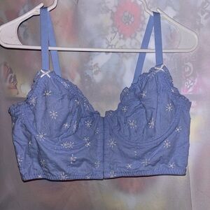 NWOT Blue Sweet Bloom Bustier